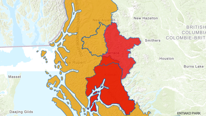 Screen Grab of flood warning